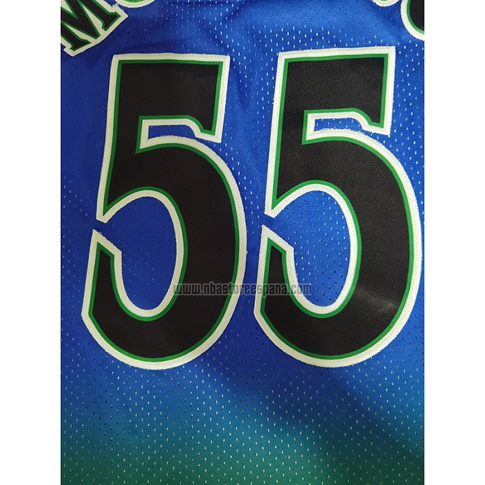 Camiseta Atlanta Hawks Dikembe Mutombo NO 55 Mitchell & Ness 1996-97 Verde